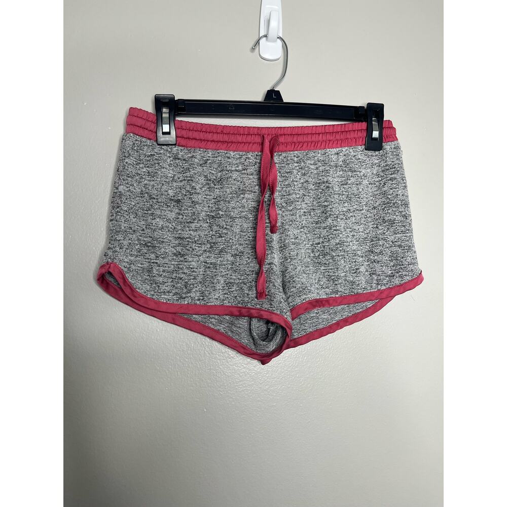 Grayson Threads Gray and Pink Cozy Comfortable Sleep Shorts Size XS